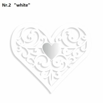 Dekorácia na stenu v tvare srdca červená