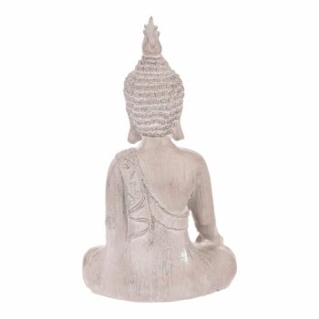 Dekorácia soška Budha sediaci, sivá, polyresin, 30 x 22 x 54 cm