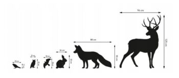 Dekoračné nálepky na stenu lesné zvieratá