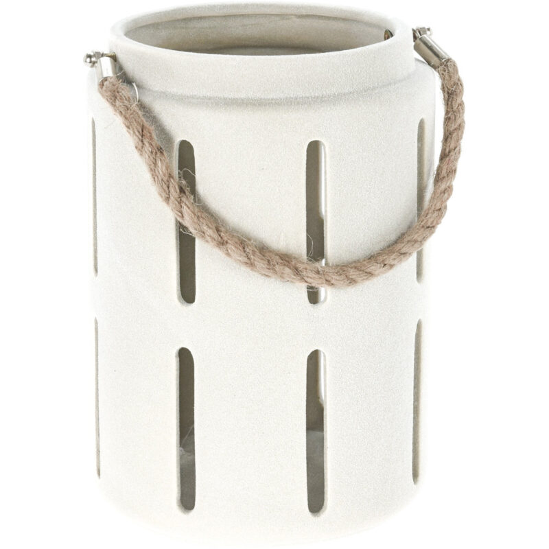 Dekoračný lampáš Danila, krémová, 15 x 21,8 cm, dolomit Dekoračný lampáš Danila, krémová, 15 x 21,8 cm, dolomit