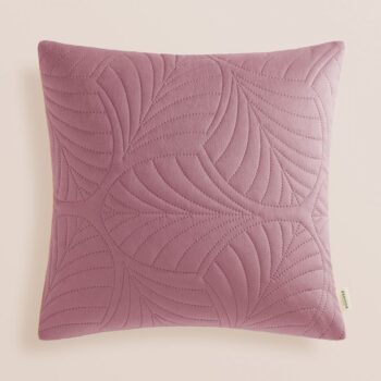 Dekoratívna obliečka na vankúš v tmavoružovej farbe 45x45 cm