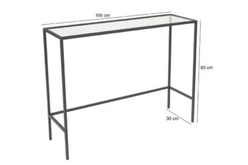 Dekoratívny stolík Canvas Black