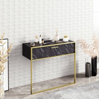 Dekoratívny stolík Polka Black