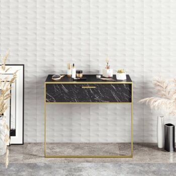 Dekoratívny stolík Polka Black