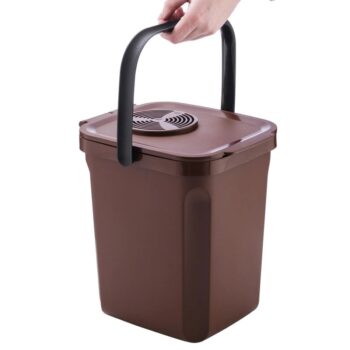 Denox Active odpadkový kôš na organický odpad 10 l, hnedý