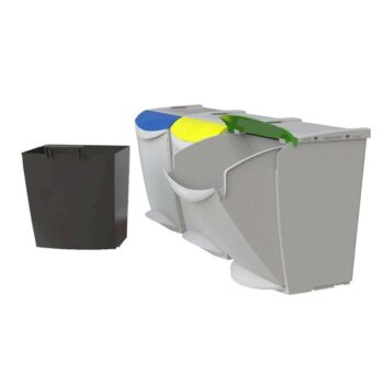 Denox Ekosystem odpadkový kôš na triedený odpad 25 l, žltý - plast