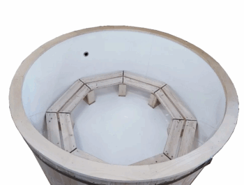 Deokork Drevená kaďa s vložkou Hot tub (900L)