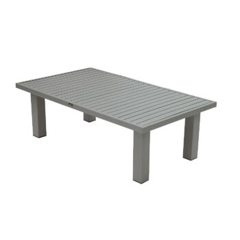Deokork Hliníkový stôl výškovo nastaviteľný 140x80 cm TITANIUM (2v1)