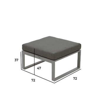 Deokork Hliníkový stolík / taburet TITANIUM