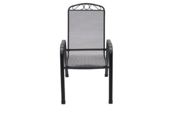 Deokork Kovové kreslo GREY (čierna)