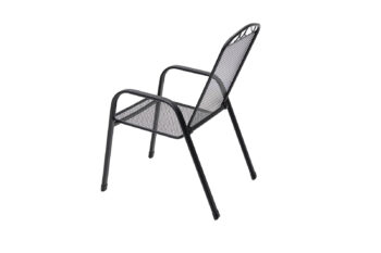 Deokork Kovové kreslo GREY (čierna)