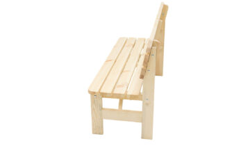 Deokork Masívna drevená záhradná lavice z borovice drevo 32 mm (180 cm)