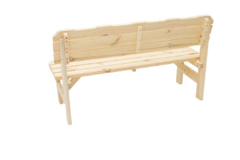 Deokork Masívna drevená záhradná lavice z borovice drevo 32 mm (180 cm)