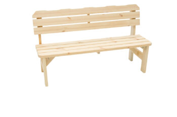 Deokork Masívna drevená záhradná lavice z borovice drevo 32 mm (180 cm)