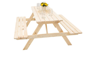 Deokork Masívny drevený pivný set z borovice 160 cm hrúbka 28 mm
