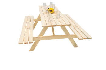 Deokork Masívny drevený pivný set z borovice 200 cm hrúbka 38 mm