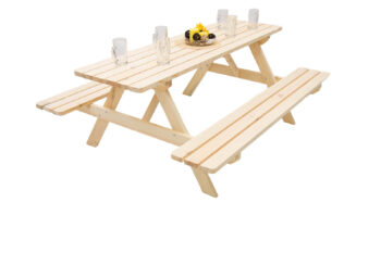 Deokork Masívny drevený pivný set z borovice 200 cm hrúbka 38 mm