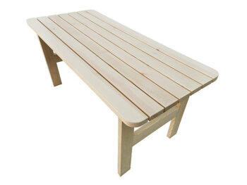 Deokork Masívny drevený záhradný stôl z borovice drevo 32 mm (150 cm)