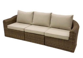 Deokork Ratanová lavica pre 3 osoby BORNEO LUXURY (hnedá)
