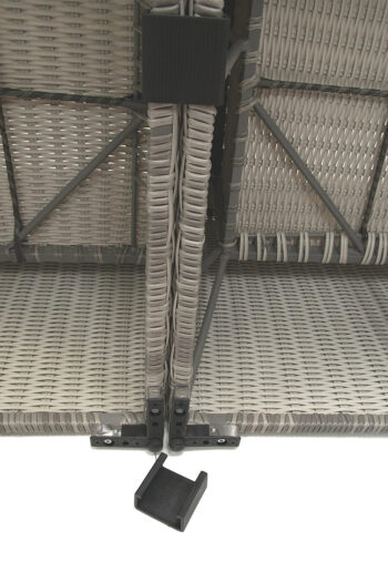 Deokork Ratanová variabilná zostava SEVILLA pre 2-3 osoby (sivá)