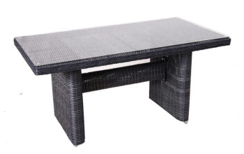 Deokork Ratanová zostava NAOMI antracit (podušky ZADARMO)