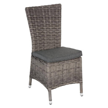 Deokork Ratanová zostava jedálenská BORNEO LUXURY 1+8 (sivá)