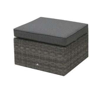 Deokork Ratanové stolík/taburet 73 x 73 cm BORNEO LUXURY (sivá)
