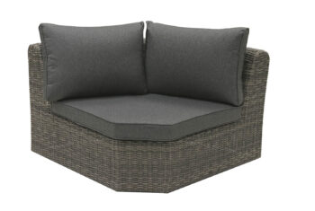 Deokork Ratanový rohový diel BORNEO LUXURY (sivá)
