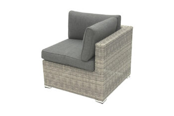 Deokork Ratanový rohový diel SEVILLA (sivá)