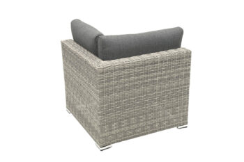 Deokork Ratanový rohový diel SEVILLA (sivá)