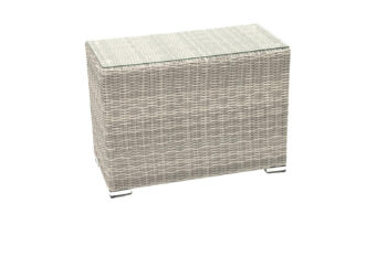 Deokork Ratanový stolek bočný SEVILLA (sivá)