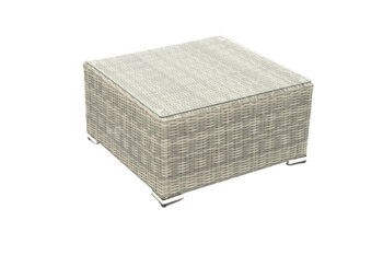 Deokork Ratanový stolík/taburet SEVILLA (sivá)