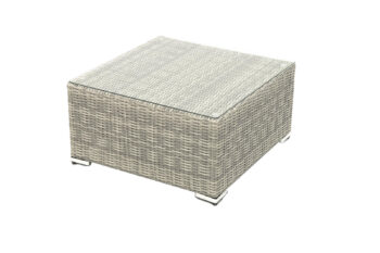 Deokork Ratanový stolík/taburet SEVILLA (sivá)