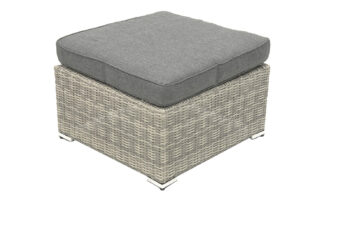 Deokork Ratanový stolík/taburet SEVILLA (sivá)