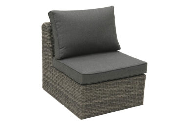 Deokork Ratanový stredový diel BORNEO LUXURY (sivá)