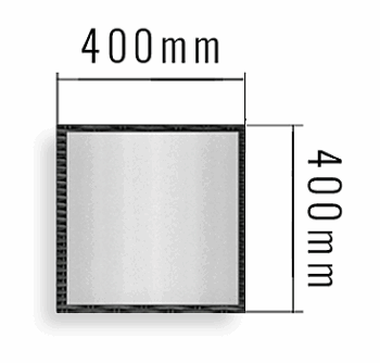 Deokork Taburet SEVILLA 40 x 40 cm (antracit)