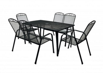 Deokork Záhradná kovová zostava RIVER 1+2+2