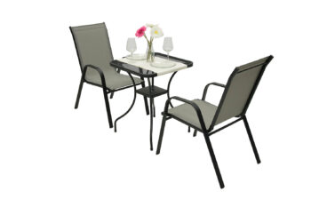 Deokork Záhradná kovová zostava TORONTO 1+2 (60x60 cm)