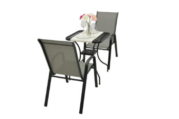 Deokork Záhradná kovová zostava TORONTO 1+2 (60x60 cm)