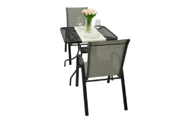 Deokork Záhradná kovová zostava TORONTO 1+2 (80x80 cm)