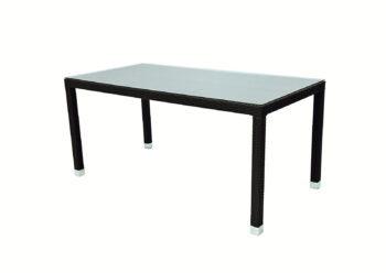 Deokork Záhradná ratanová zostava MODENA II. 1+4 (čierna)