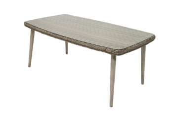 Deokork Záhradná ratanová zostava VICTORIA 1+4 (sivá)