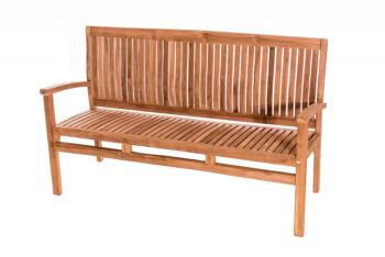 Deokork Záhradná teaková lavica HARMONY 120 cm