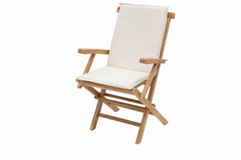 Deokork Záhradná teaková zostava IVORY BALCONY II. 1+2 (ZADARMO podušky)