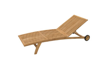 Deokork Záhradné lehátko teak ELEGANCE