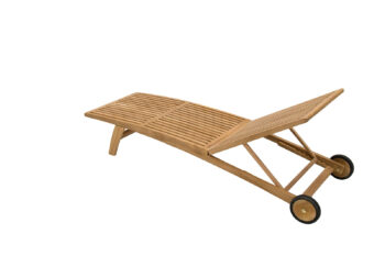 Deokork Záhradné lehátko teak ELEGANCE