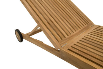 Deokork Záhradné lehátko teak ELEGANCE