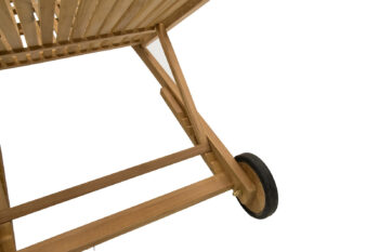 Deokork Záhradné lehátko teak ELEGANCE