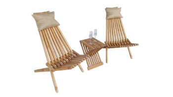 Deokork Záhradné relaxačné kreslo NIXON (teak)