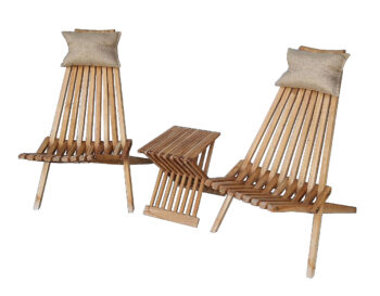 Deokork Záhradné relaxačné kreslo NIXON (teak)